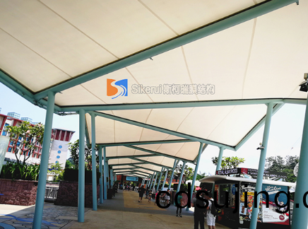 如何(he)設計(ji)好膜結構遮(zhe)陽(yang)棚‍？