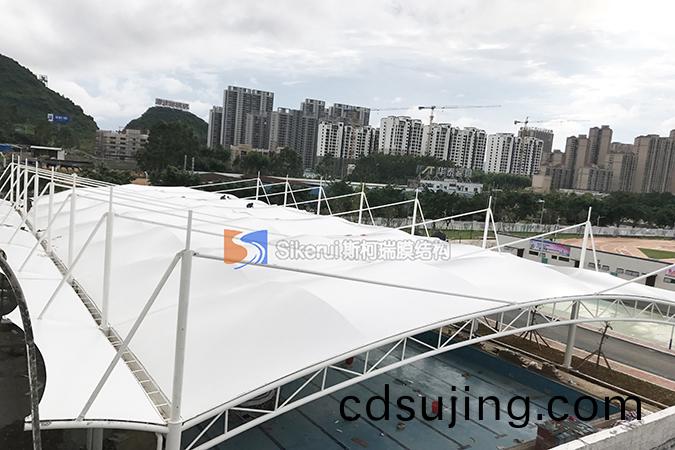 廣西桺州(zhou)一(yi)中遊泳館(guan)膜結構