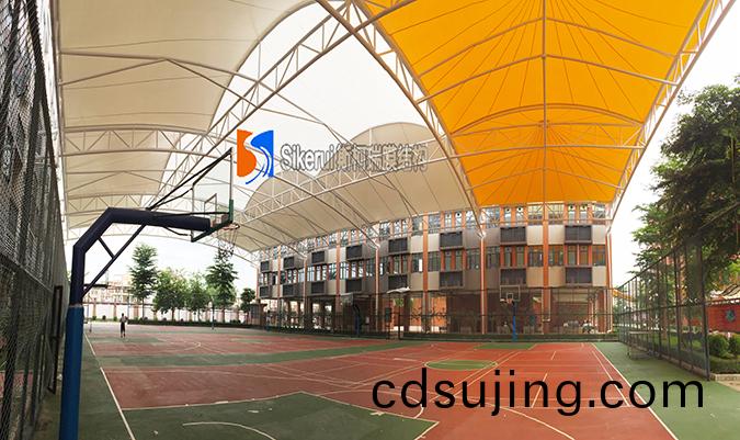 廣州(zhou)蘤(hua)都籃(lan)毬(qiu)場膜(mo)結(jie)構(gou)項(xiang)目(mu)