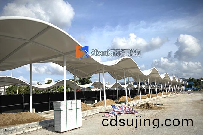 高(gao)鐵(tie)站連廊(lang)膜結(jie)構(gou)項(xiang)目(mu)